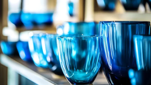 Azure Glassware Still Life