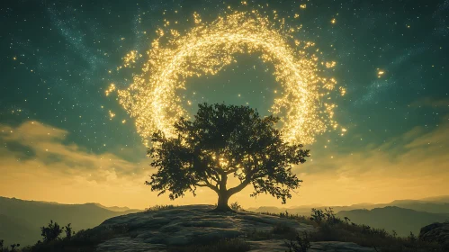 Magical Tree with Ring of Stars