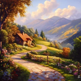 Quaint Cottage Surrounded by Nature