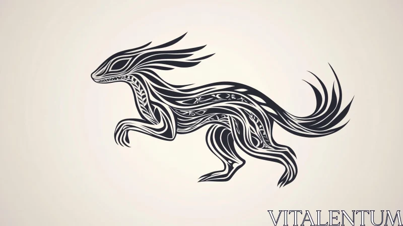 AI ART Stylized Tribal Creature Design