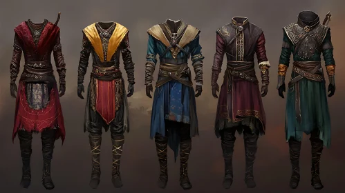Assortment of Medieval Character Outfits