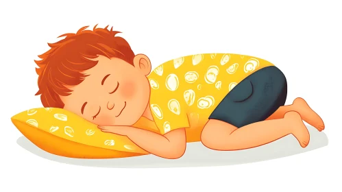 Boy Dreaming Cartoon Art