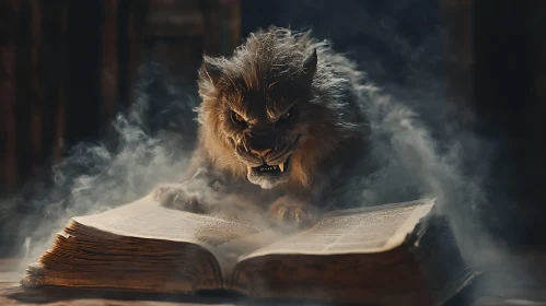 Monster with Book