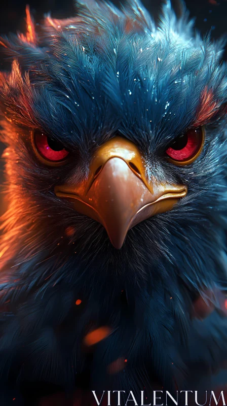 AI ART Majestic Eagle Close-Up