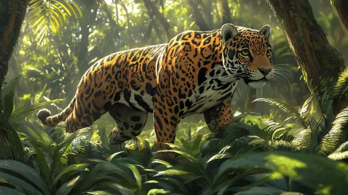 Wildlife Jungle Scene