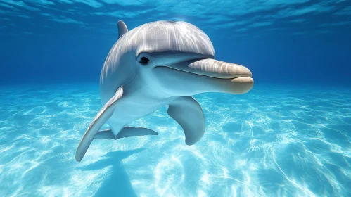 Dolphin Swimming Gracefully