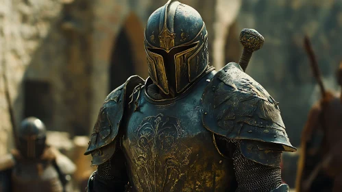 Medieval Knight in Shining Armor