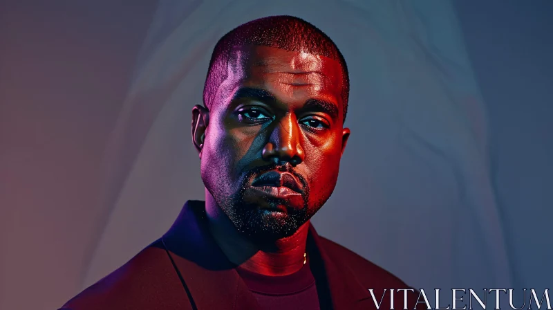 Kanye West Striking Portrait Photography AI Image