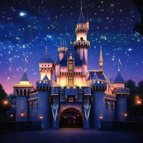 Fairytale Castle at Night