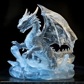 Frozen Dragon: A Sculpture of Ice