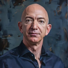 Realistic Jeff Bezos Painting