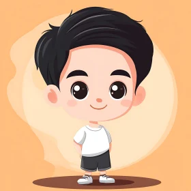 Cute Cartoon Boy Illustration