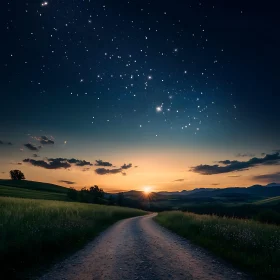 Tranquil Landscape at Dusk