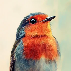Robin Gaze: A Portrait of Avian Beauty