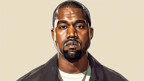 Kanye West Digital Portrait