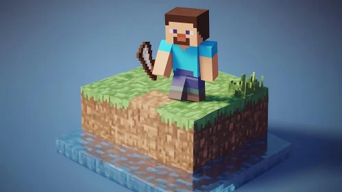 Blocky Steve in His Natural Habitat