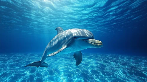 Oceanic Dolphin Scene