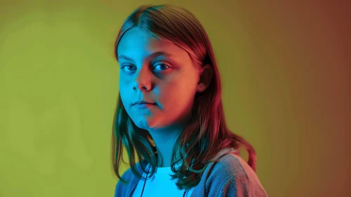 Vivid Portrait of Activist Greta Thunberg