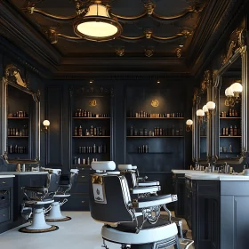 Classic and Sophisticated Barber Shop Aesthetic