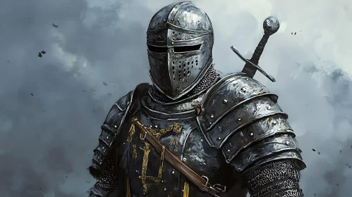 Medieval Knight with Sword