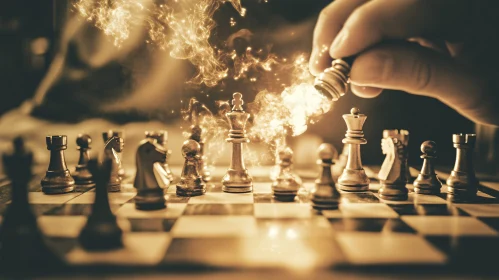 Chess Game with Fiery Move