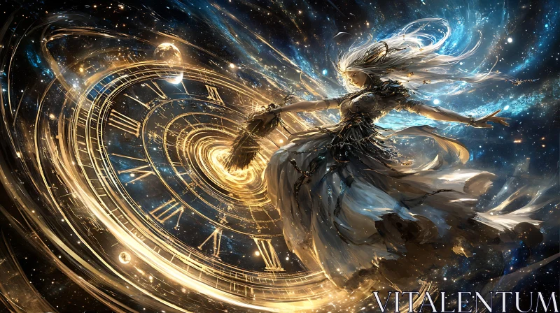 AI ART Cosmic Dance of the Astral Woman