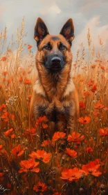 Canine Portrait in Nature