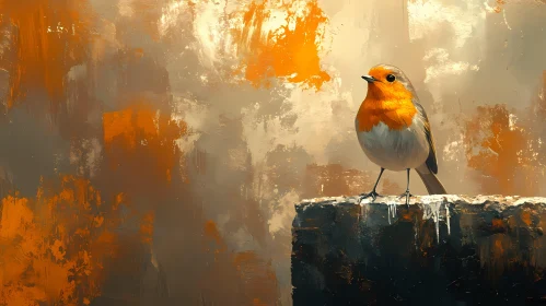 Abstract Robin Painting