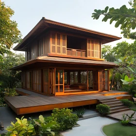 Tranquil Modern House with Garden