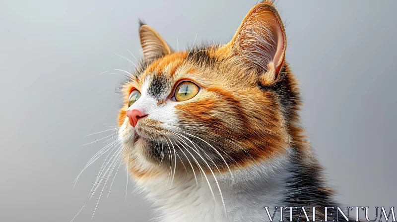 Detailed Calico Cat Profile AI Image