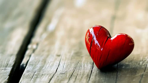 Wooden Heart Still Life