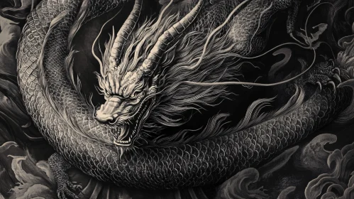 Detailed Dragon Illustration