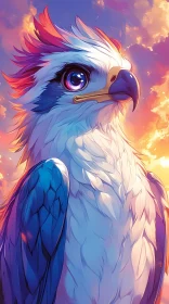 Vibrant Eagle Portrait