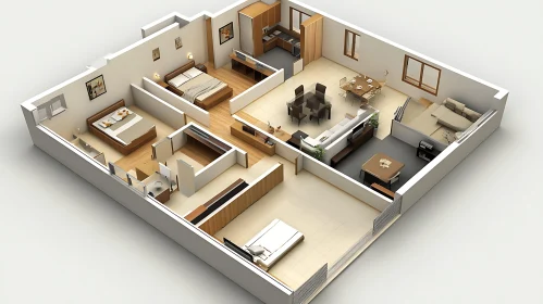 Modern Home Interior Layout Concept