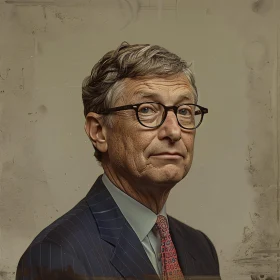 Bill Gates in Business Attire