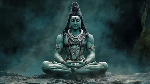 Tranquil Deity in Lotus Position