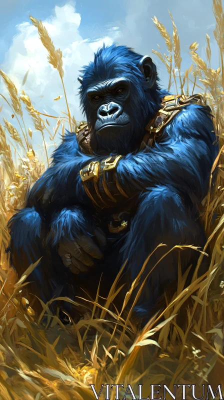 Fantasy Gorilla in Nature AI Image