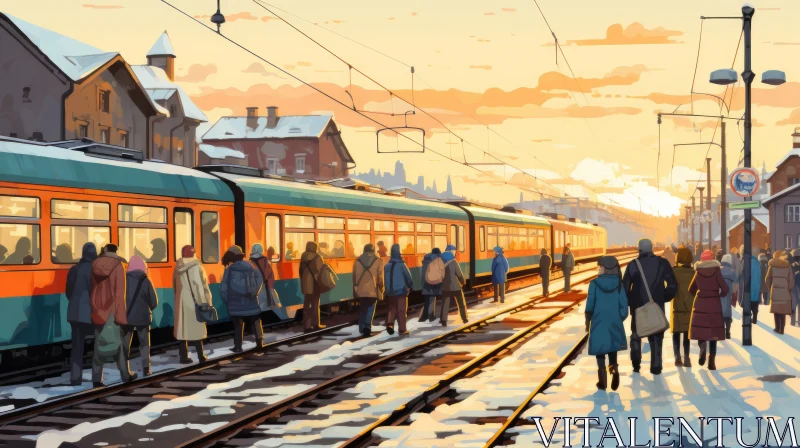 AI ART Collection of Train Scenes in Various Settings and Atmospheres