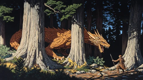 Forest Dragon Confrontation