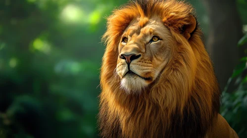 Portrait of a Majestic Lion