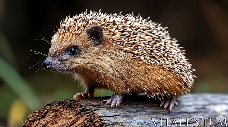 Adorable Hedgehog Portrait AI Image