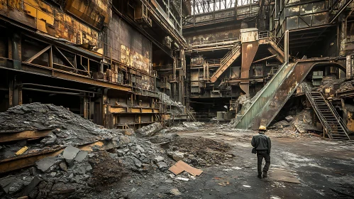 Industrial Wasteland: A Glimpse Into Abandoned Factory