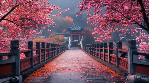 Cherry Blossom Path to Tranquility