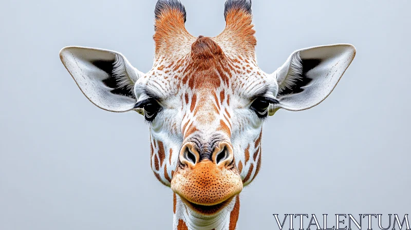 Majestic Giraffe Close-up Image AI Image