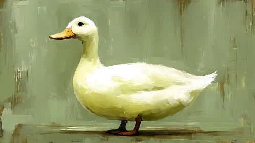 Duck Portrait in Art