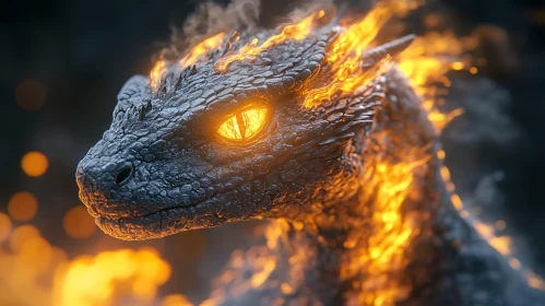 Dragon in Flames