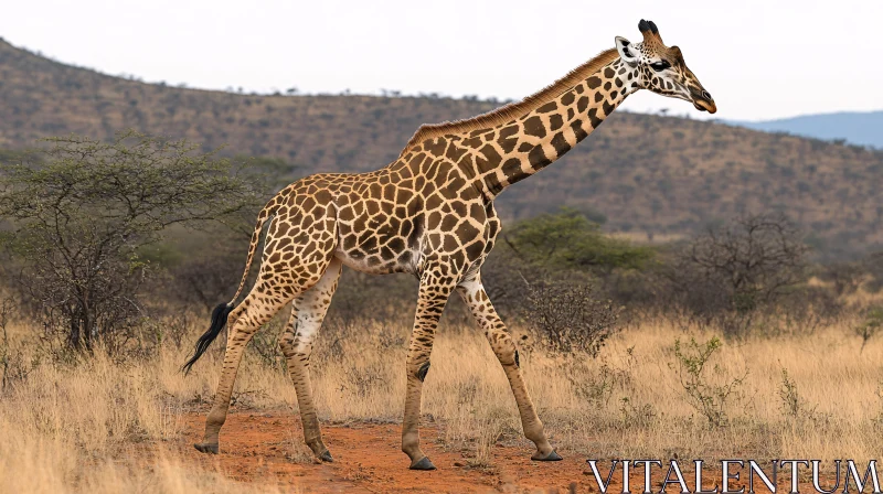 Wildlife of Africa: Giraffe AI Image