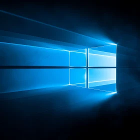 Luminous Blue Window Structure