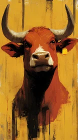 Majestic Bull Painting
