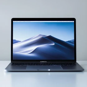 Sleek Laptop with Sand Dunes Wallpaper
